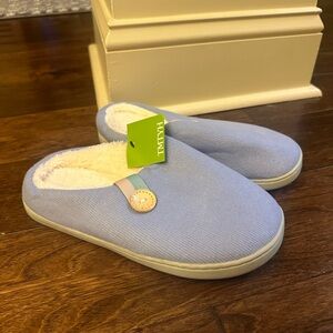 Ladies Plush Slippers with hard sole